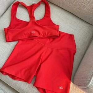 ALO Yoga Red hot summer set